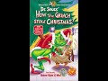 Opening Closing To How The Grinch Stole Christmas 1966 2000 VHS