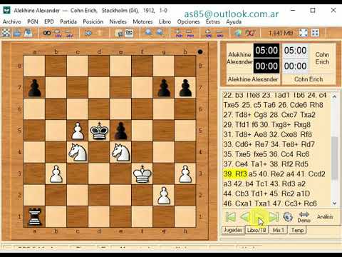 Alekhine Alexander Aleksandrovich and cohn erich   1 0   386