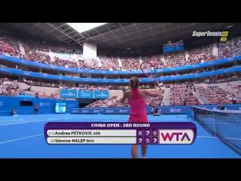 Simona Halep - Volleys (2014-10-02, China Open, Beijing, R16, vs Andrea Petkovic, 76-57-76)