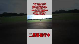 4人制 2塁審 ツーアウト ランナー2塁 レフトフライ ノーキャッチの場合 #野球 #少年野球  #審判 #二塁審