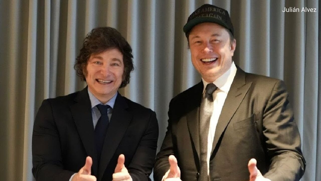 Elon Musk proudly wears MAGA cap, pledging support to Trump during meeting with Javier Milei