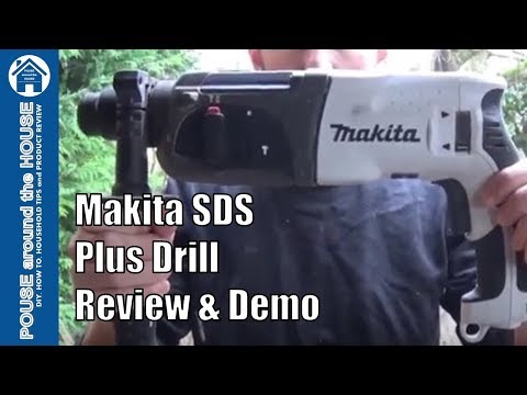 Makita SDS plus hammer drill REVIEW and DEMO. HR2470WX 3KG 240V Makita drill. Video