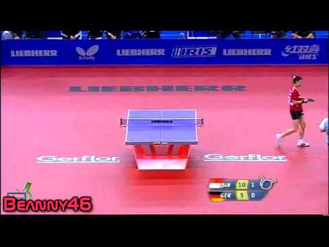 Feng Tianwei vs Wu Jiaduo (2010 WTTC)