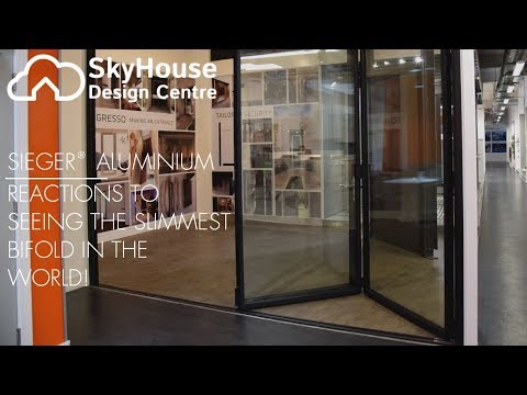 Reactions to seeing the slimmest bifold in the world I Sieger® Aluminium