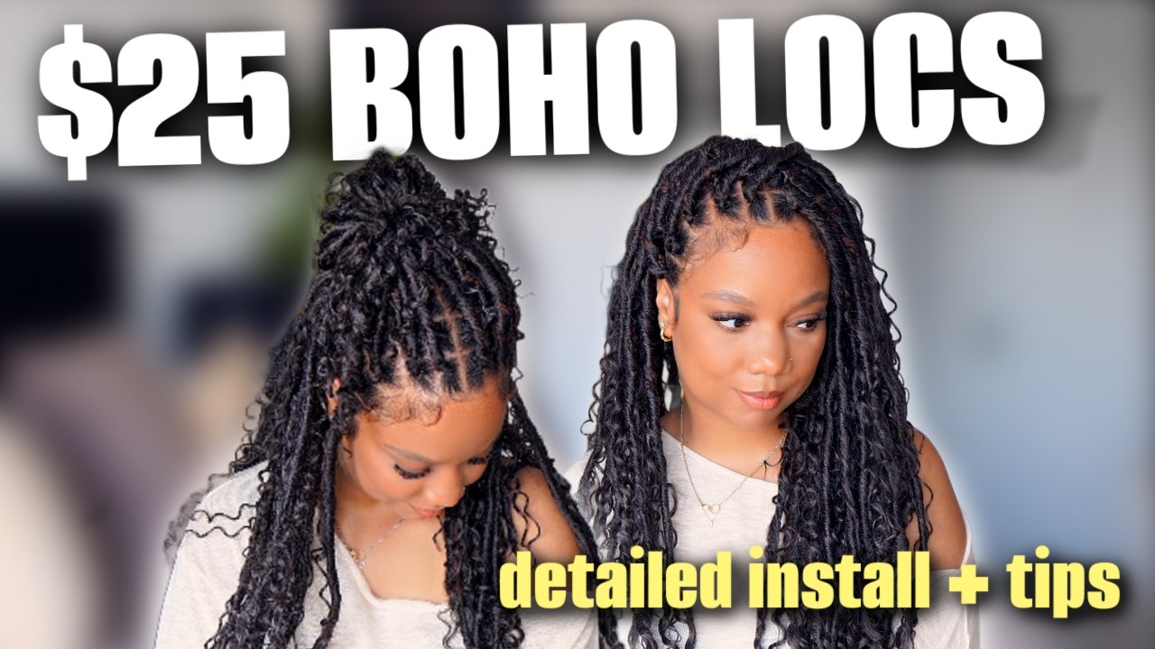 $25 Boho Locs Under 2.5 Hours | Crochet Locs, Easy Protective Style