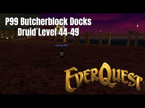 P99 Druid Solo Level 44-49 Butcherblock Dock Dwarves