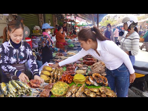 Yummy Lunch, Deep Fried Banana, & Sugarcane Juice - Cambodian Street Food Compilation