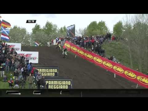 MXGP of Europe Jeremy Seewer passes Adam Sterry