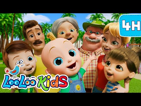 My Family - S2EP32 - 4 Hour Kids Songs - LooLoo Kids Songs for Kids