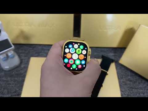 Gold plated i8 ultra smart watch