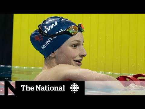 14-year-old swimmer Summer McIntosh competes for Canada in Tokyo