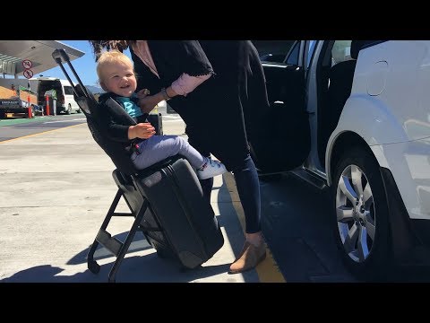 suitcase with baby carrier