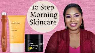 My 10 Step Morning Skincare Routine |Sheri Approved