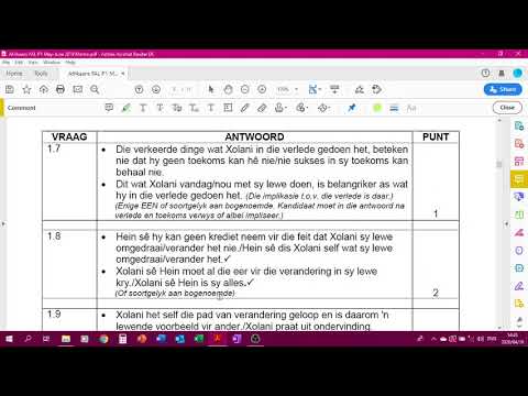 Afrikaans Graad  12 Memorandum Mei Junie 2019