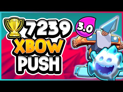 🏆7239 Ladder Push With 3.0 Xbow Cycle — Clash Royale Trophy Road