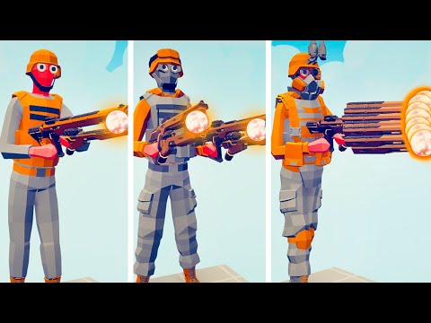 EVOLUTION OF SUPER RAILGUN | TABS Totally Accurate Battle Simulator