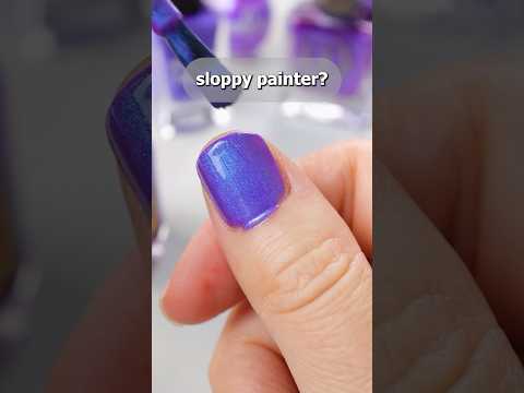 💅 this nail polish trick will save your sloppy manicure 😅 #nails