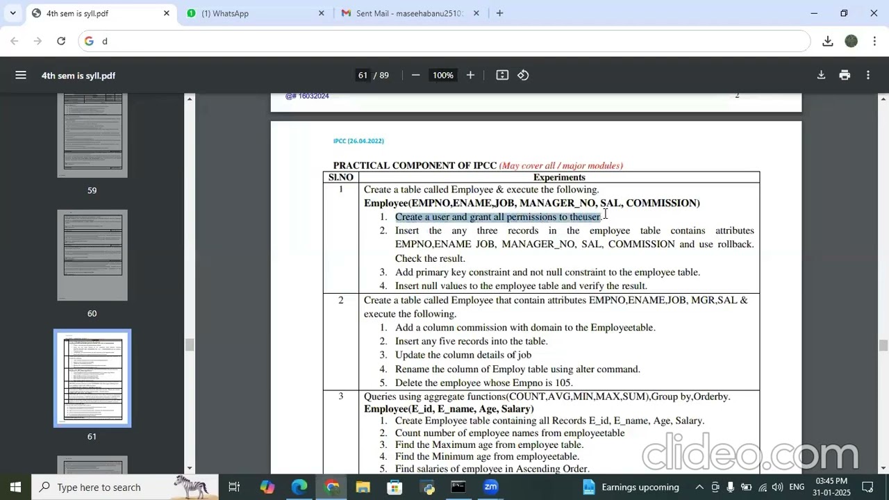 Database Management System(BCS403) Lab Program 1