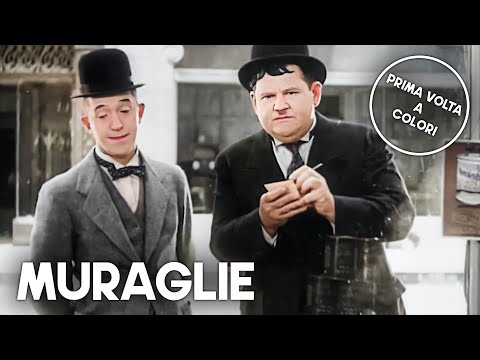 Muraglie | A COLORI | Stanlio e Ollio | Film classico in italiano