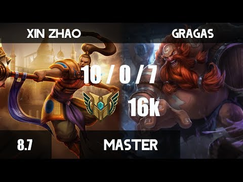XIN ZHAO vs GRAGAS | KR Master | Patch 8.7 | Jungle | Replay