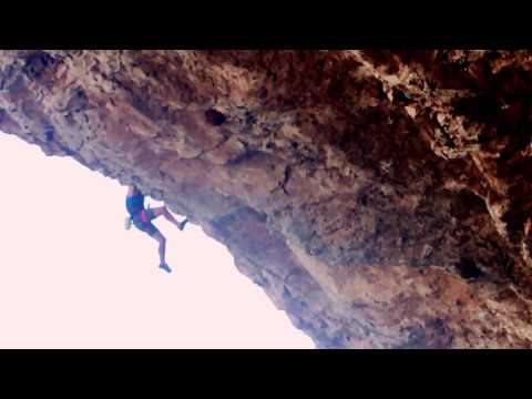 Siegrist climbing Bachelor Party 9a