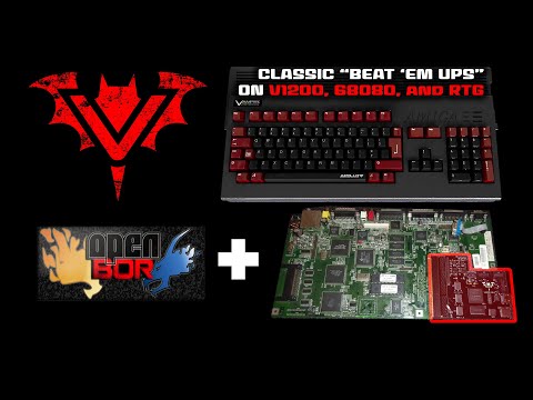Amiga 1200 Vampire 2 Open BOR Beat Em Ups running on Gold 212