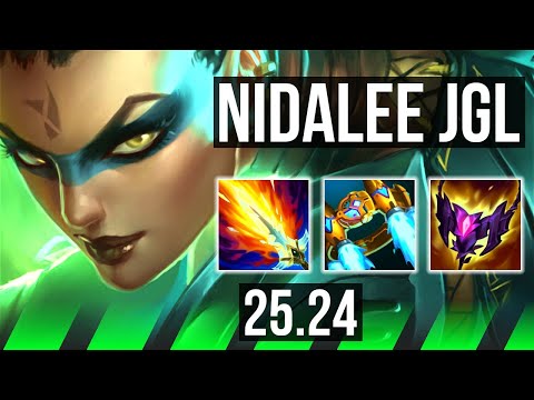NIDALEE vs KHA'ZIX (JGL) | Perfect KDA: 18/0/7 | KR Master | 25.24