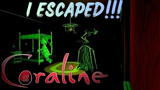 ESCAPING CORALINE'S HOUSE | Coraline Evade the Others