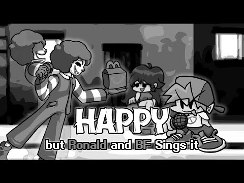 Time For Breakfast! | FNF Happy but Ronald McDonald's sings it - Friday Night Funkin' Cover