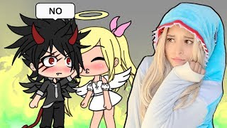 The Angel Who Fell In Love With A Demon... | Gacha Life Roleplay Reaction
