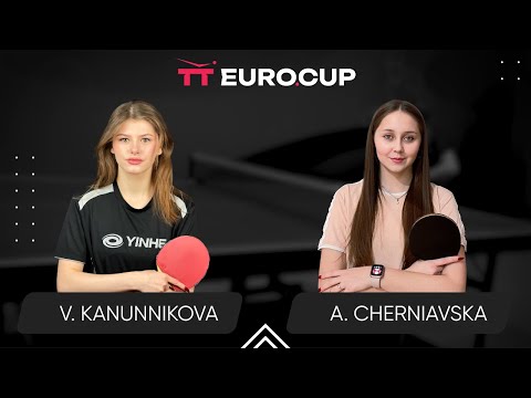 16:45 Vasylysa Kanunnikova - Alina Cherniavska 23.05.2024 TT Euro.Cup Women Ukraine Star. TABLE 3
