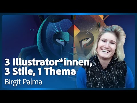3 Illustrator*innen. 3 Stile. 1 Thema. - Illustration mit Birgit Palma | Adobe Live
