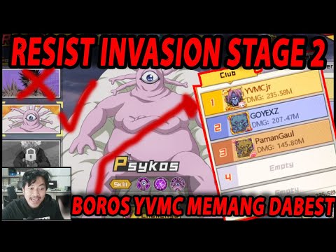 🔥🔥RESIST INVASION PSYKOS JADI TOP 1 DENGAN BOROS YVMC - ONE PUNCH MAN:The Strongest