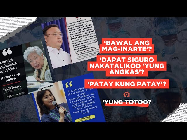 [WATCH] ’Yung Totoo?: Mga pekeng pahayag na mula raw sa mga opisyal ng gobyerno