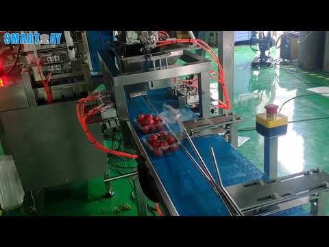 Cherry tomatoes filling labeling packing machine