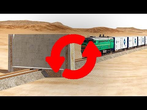 Trains vs Wall BUT REVERSED – BeamNG Drive