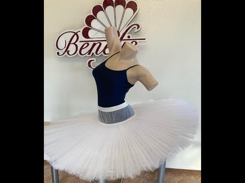 Fusta de balet extra  usoara pentru repetitii cu cercuri T 0001B - video 3