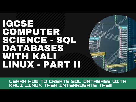IGCSE Computer Science 2023-25 ​​- Topic 9 DATABASES - Part 2