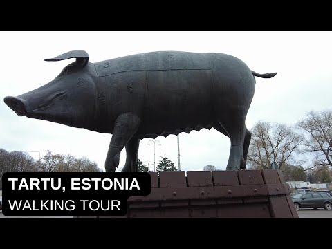 City walks series - Tartu, Estonia (walking tour.  Spring 2023)