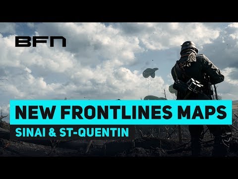 New Frontlines Maps St. Quentin Scar & Sinai Desert - Battlefield 1
