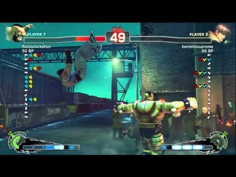 SSF4 Ranked Match Rezzureckshun (Zan) vs Kermitissupreme (guy)