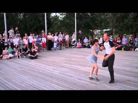 Cam2: Dmitry Vostrikov & Yana Okhotenko at Open Air Lindy Hop Contest