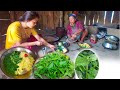 Nettles Curry With Corn Rice Cooking Eating In Village Villagecooking Nepalivillagekithen