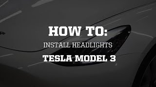 How To Install Headlights and Remove Bumper on Tesla Model 3/Y!