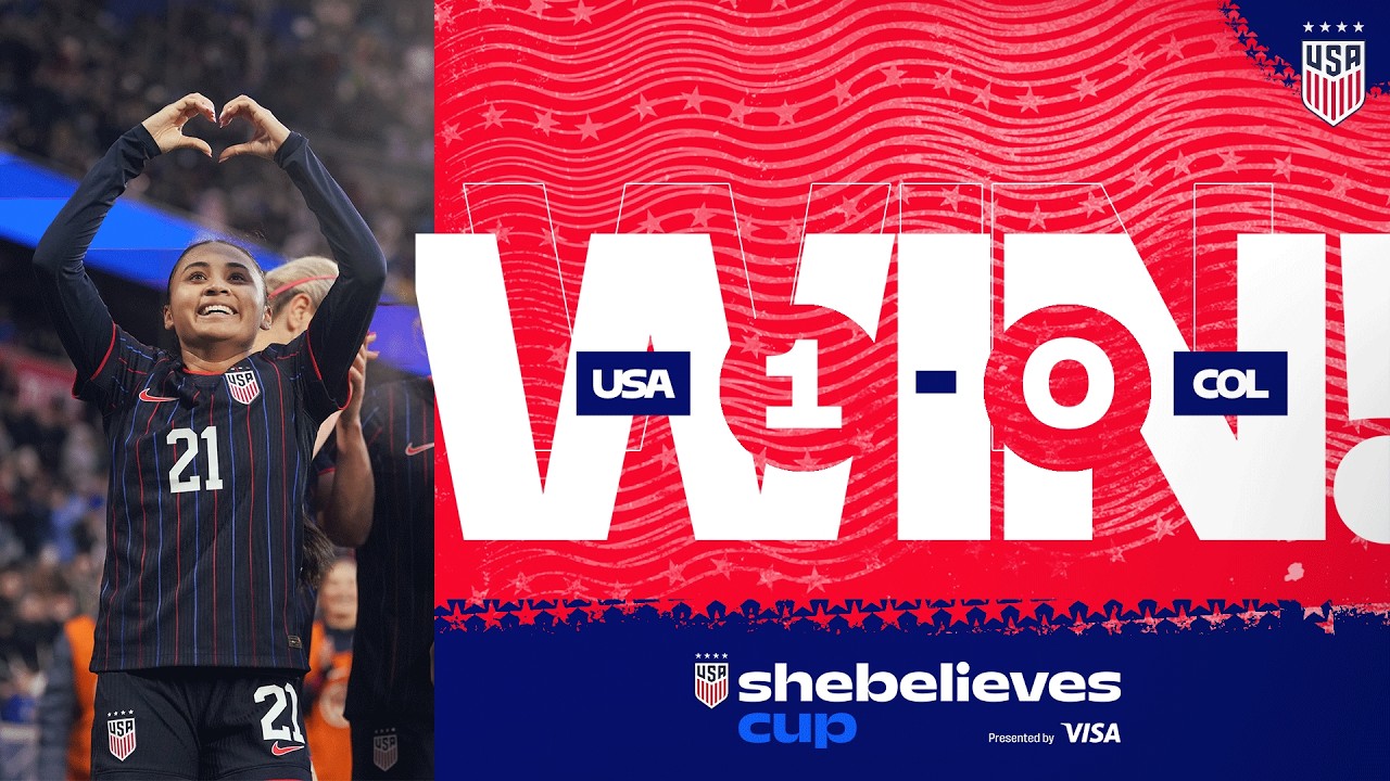 Alyssa Thompson BANGER For The Win! 🏆 | USWNT 1-0 Colombia | SheBelieves Cup Highlights