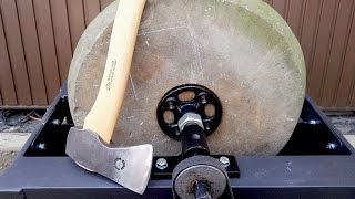 Make a GIANT sandstone sharpening machine