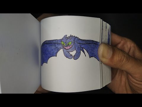Toothless Flying Flipbook | How to Train Your Dragon | FLIPAPER
