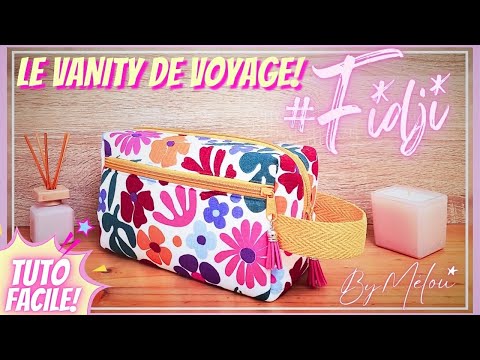 🎀 QUICK and EASY #DIY TUTORIAL 🎀 Sew the #FIDJI Travel Vanity Case step-by-step 🥰