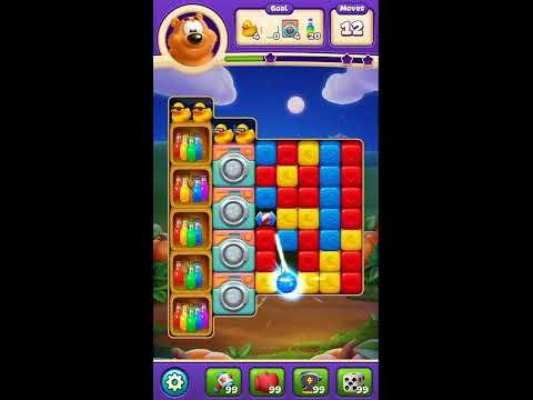 Toon Blast Level 10986 - NO BOOSTERS 🐻🐺🐱 | SKILLGAMING ✅