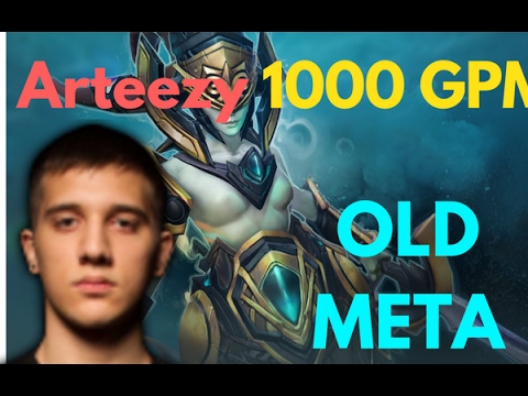 Arteezy Naga Siren OLD META FARM GOD SO MUCH GOLD Dota 2